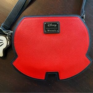 RARE Loungefly Disney Red and Black Crossbody Bag, NWOT